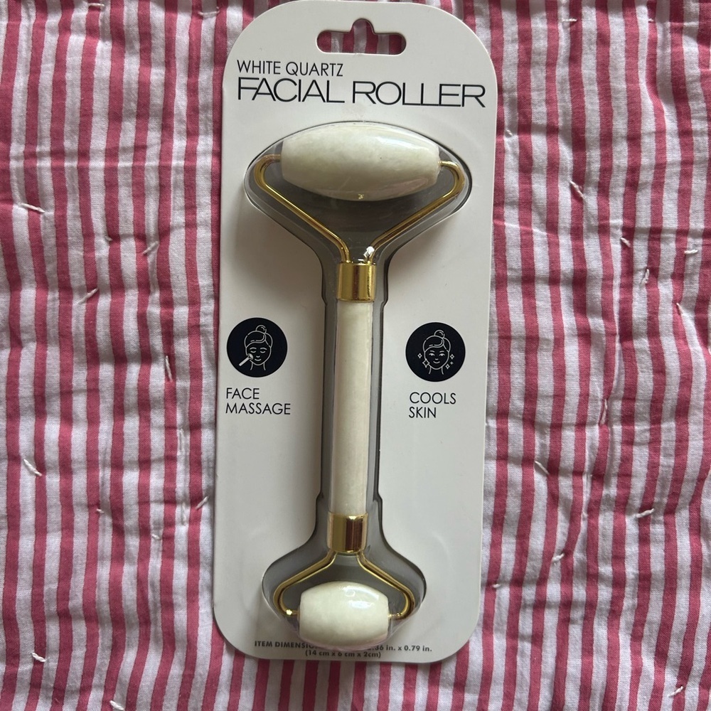 White quartz face roller